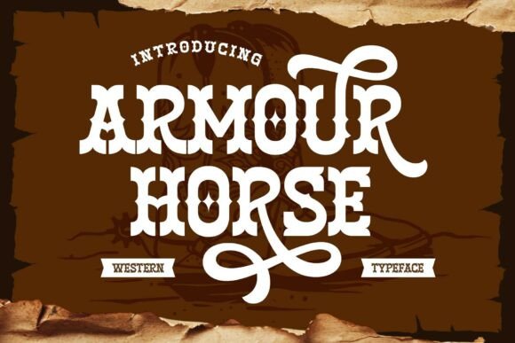Armour Horse: A Bold Display Typeface for Western-Inspired Branding