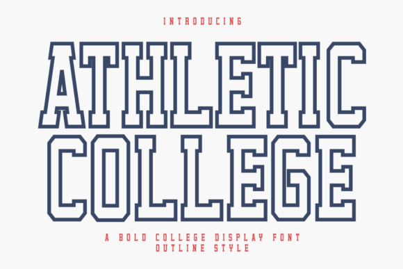 Athletic College Outline: A Display Font That Builds Brand Confidence