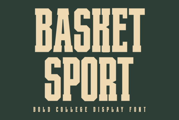Basket Sport: A Bold Display Font for Impactful Brand Identity