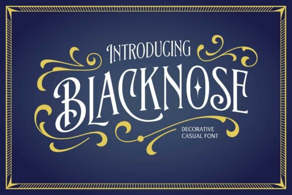 Blacknose: A Display Font That Makes Your Headline Impossible to Scroll Past