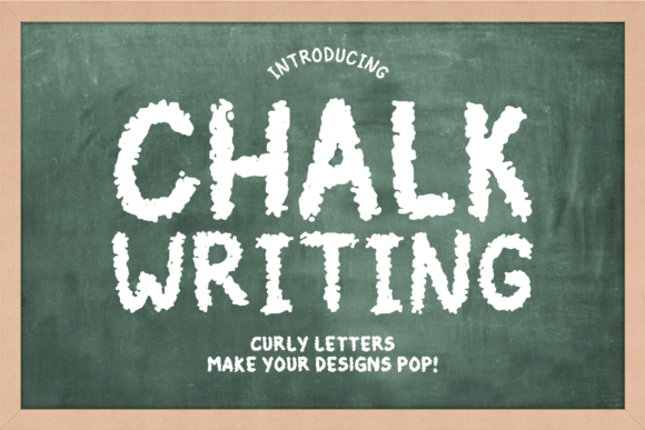 Chalk Writing: A Display Font That Makes Your Headlines Feel Human
