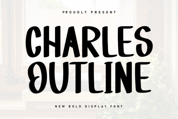 Charles Outline: A Handwritten Display Font That Feels Like a Warm Invitation