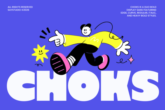 Choks: A Bold Display Font for Scroll-Stopping Marketing