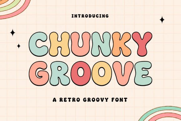 Chunky Groove: A Retro Display Font That Builds Brand Warmth