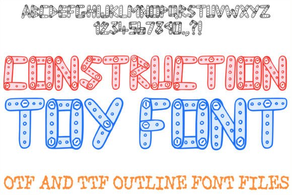Construction Toy Font: A Playful Display Typeface for Bold Brand Moments