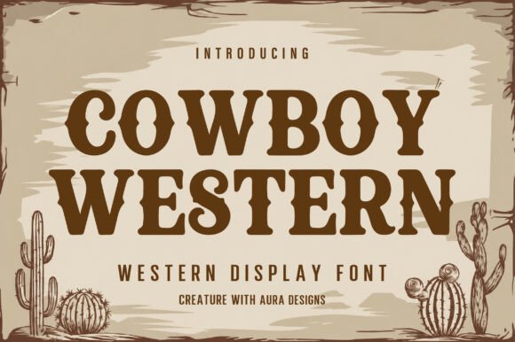 Cowboy Western Font: Bold Display Type for Campaign Headlines