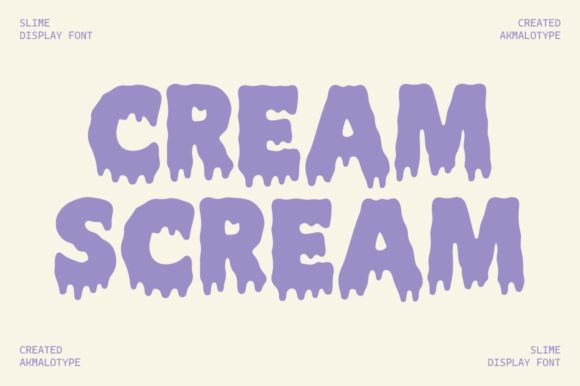 Cream Scream: A Bold Display Font That Builds Brand Recognition
