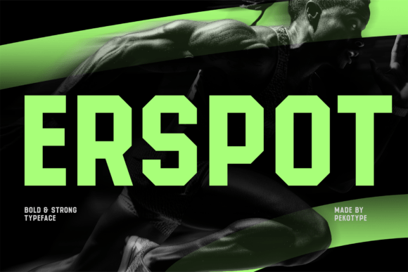 Erspot: A Bold Display Font for Handmade Product Impact