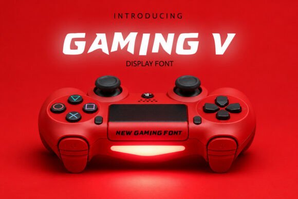 Gaming V: A Bold Display Font That Makes Your Brand Stand Out