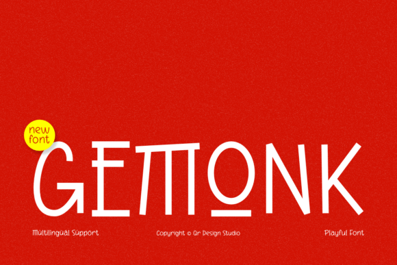 Gemonk: A Playful Display Font That Makes Your Brand Feel Human