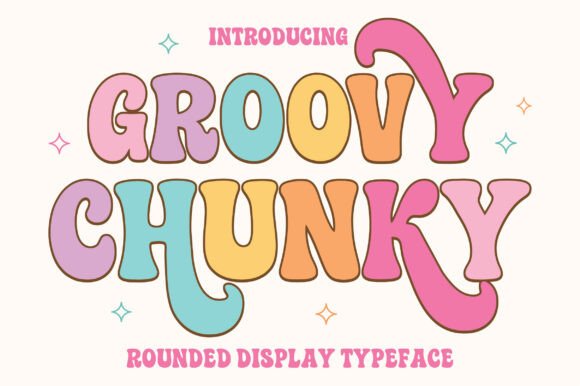 Groovy Chunky: A Playful Display Font for Handmade Labels & Printables