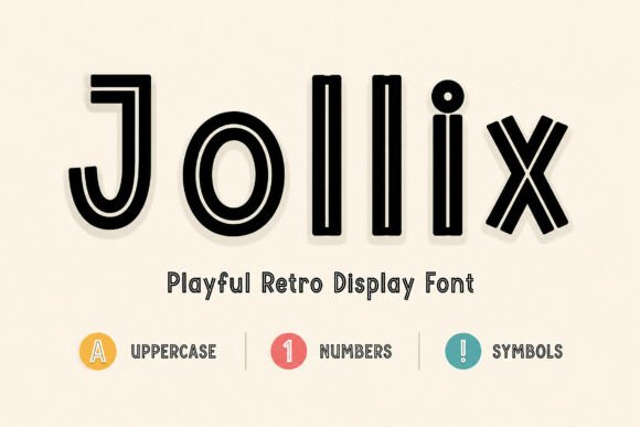 Jollix: A Playful Display Font for Bold Digital Branding