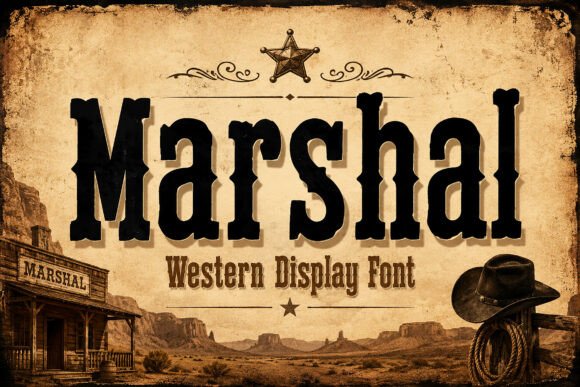 Marshal: A Western Display Font with Editorial Soul