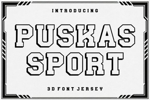 Puskas Sport: A Bold Display Font That Elevates Your Brand