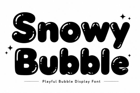 Snowy Bubble: A Playful Display Font for Winter-Themed Web Design