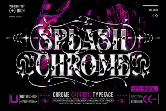 Splash Chrome: A Display Font That Commands Attention