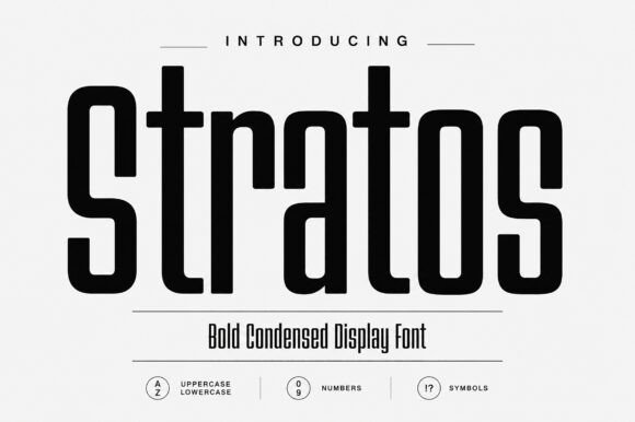 Stratos: A Display Font That Commands Attention