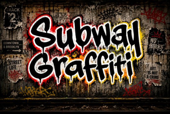 Subway Graffiti: A Bold Display Font for Campaign Headlines
