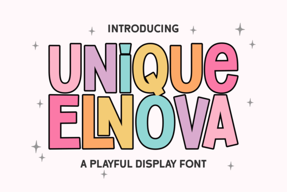 Unique Elnova: A Display Font That Earns Its Space