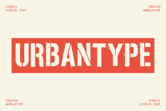 Urbantype: A Display Font That Gives Your Brand Urban Edge