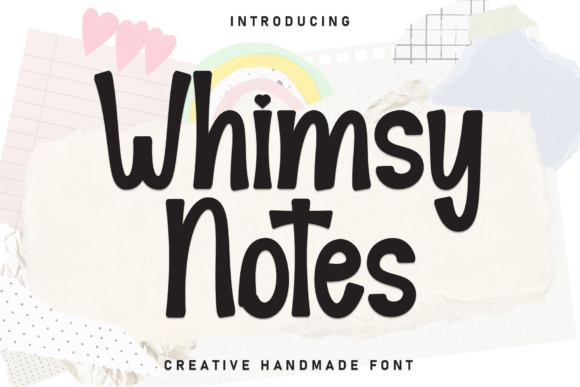 Whimsy Notes: A Handwritten Display Font That Builds Brand Trust